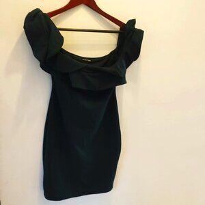 Mind Code Green Mini Dress